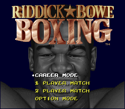 Riddick Bowe Boxing Title Screen